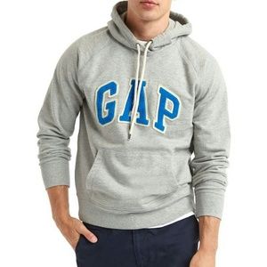 Men's Gap textured logo pullover hoodie size S